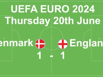 UEFA Euro 20224 result image England v Denmark score 1-1