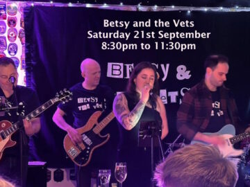 Betsy and The Vets four piece band promo slide