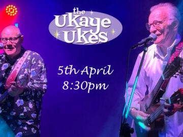 Promo slide for Ukaye Ukes 5th April gig